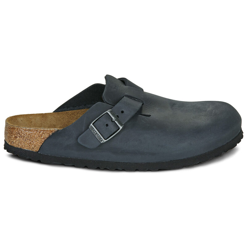 BIRKENSTOCK Boston Pelle / Huilé / Black / Stretto Nero Zoccoli Donna - 2