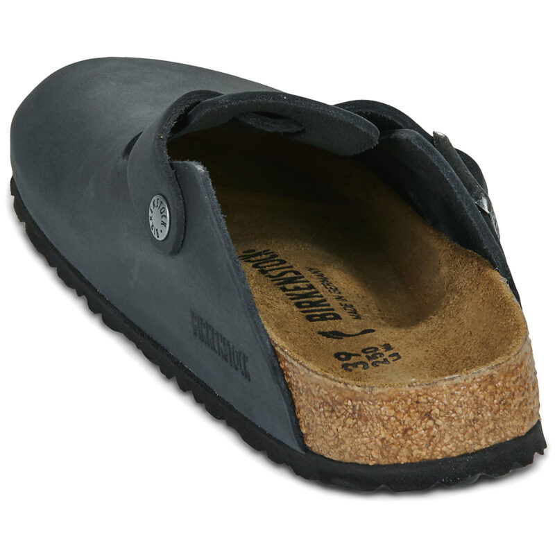 BIRKENSTOCK Boston Pelle / Huilé / Black / Stretto Nero Zoccoli Donna - 5