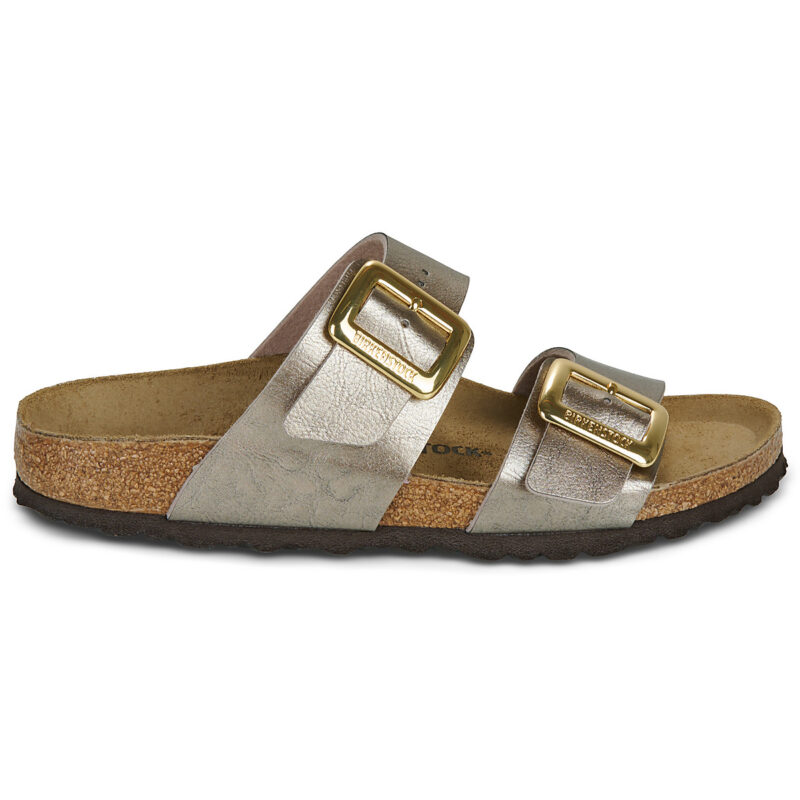 BIRKENSTOCK Sydney Cushion Buckle Birko-flor / Taupe / Stretto Beige Ciabatta Donna - 2