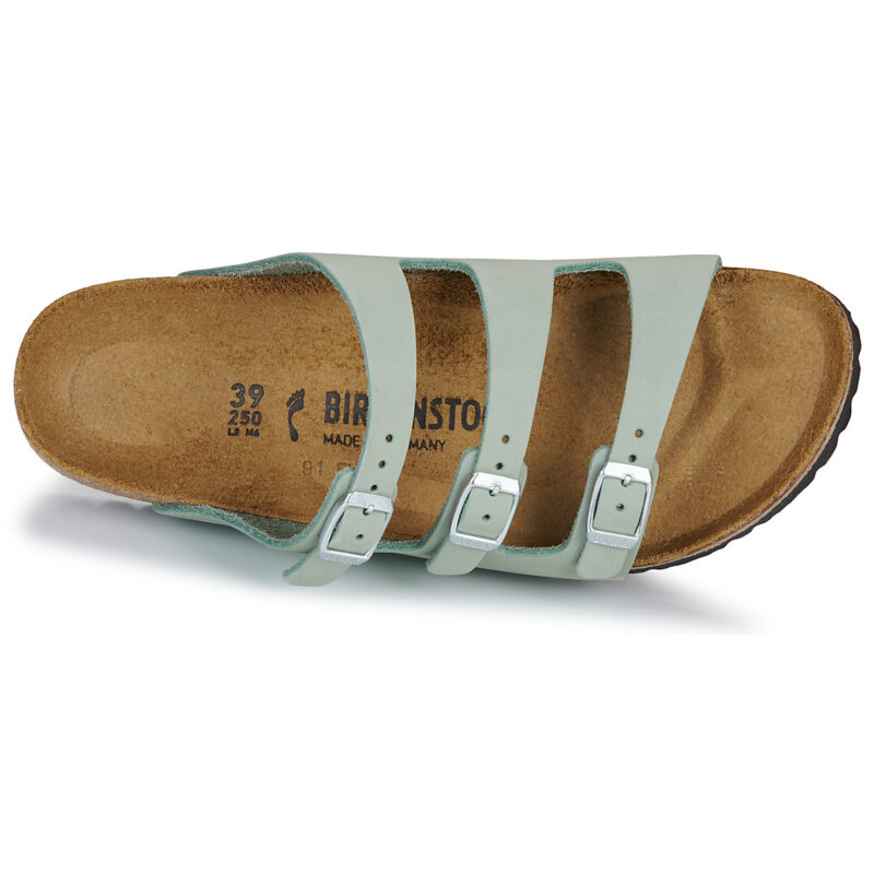 BIRKENSTOCK Florida Nubuck / Pure / Sage / Stretto Blu Ciabatta Donna - 6