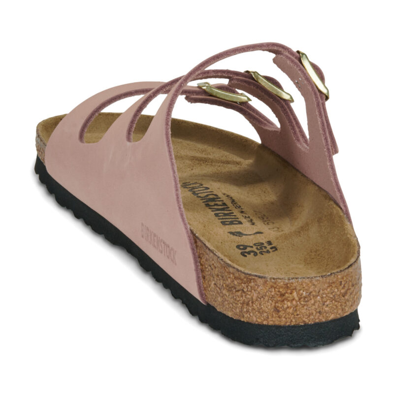BIRKENSTOCK Florida Nubuck / Soft / Pink / Stretto Rosa Ciabatta Donna - 5