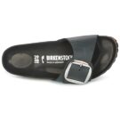 BIRKENSTOCK Madrid Big Buckle Huil&eacute;es / Cuir Chaussons noirs &eacute;troits pour femmes - Pointure 6
