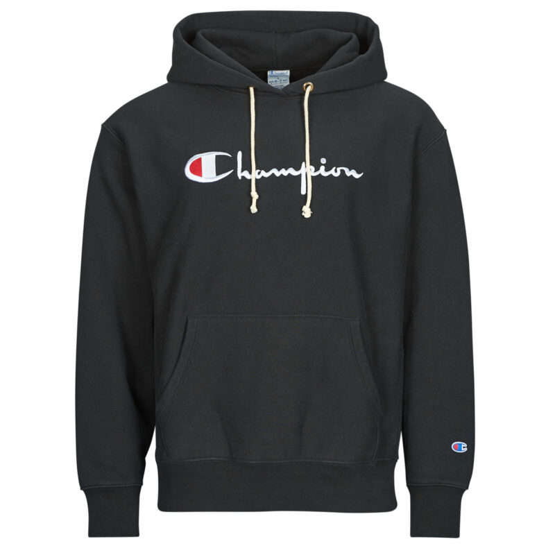 Felpe con cappuccio Champion HOODED SWEATSHIRT Nero Felpe con cappuccio Uomo - 1