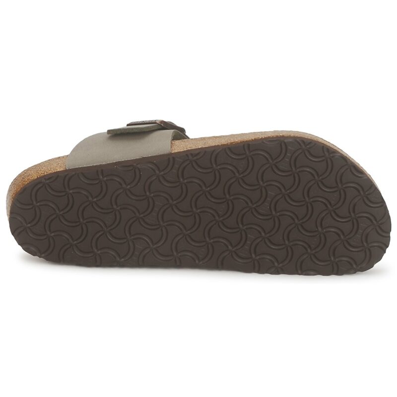 BIRKENSTOCK Ramses Birko-flor / Nubuck / Stone / Regular Grigio Infradito Uomo - 4