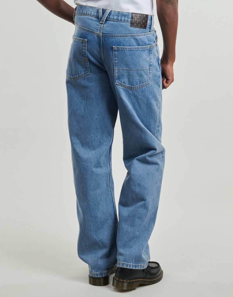 Jeans Flare Vans CHECK-5 LOOSE DENIM PANT Blu Jeans Flare Uomo - 4
