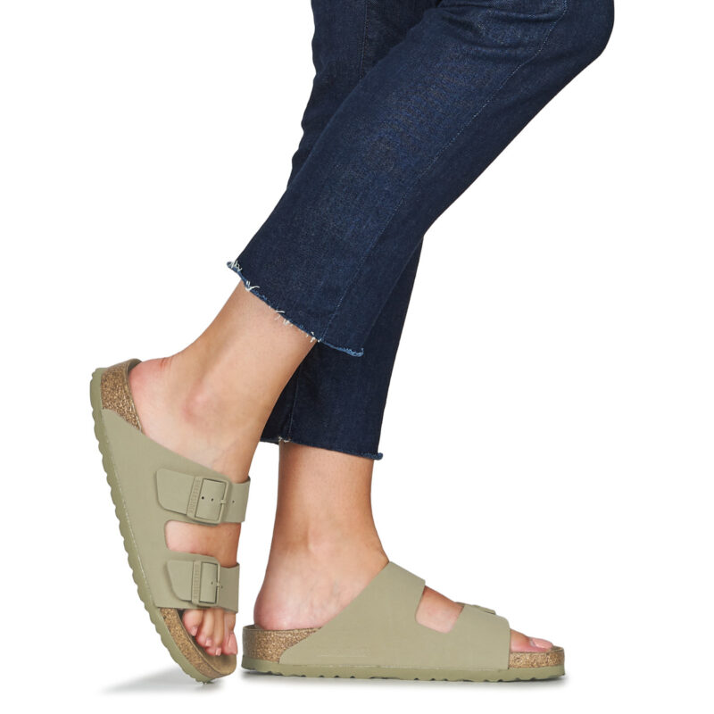 BIRKENSTOCK Arizona Birko-flor / Khaki / Stretto Kaki Ciabatta Uomo - 8