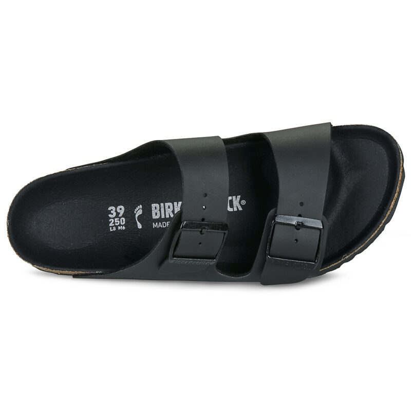 BIRKENSTOCK Arizona Birko-flor / Triples / Black / Stretto Nero Ciabatte Uomo - 6