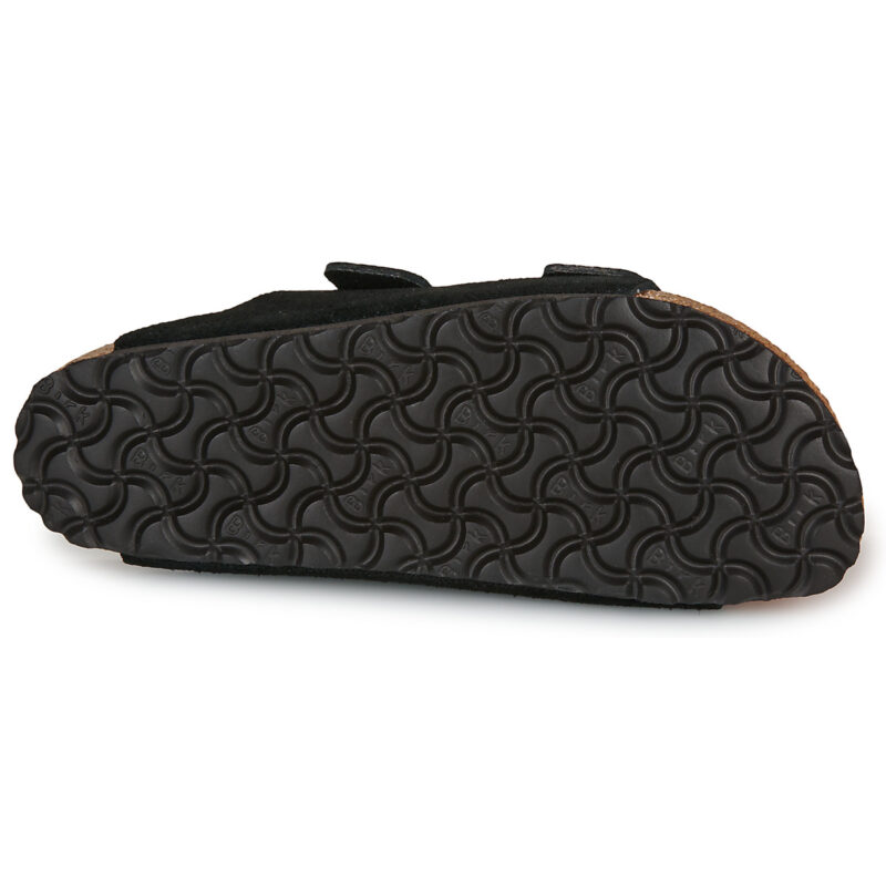BIRKENSTOCK Arizona Suede / Black / Stretto Nero Ciabatte Uomo - 7