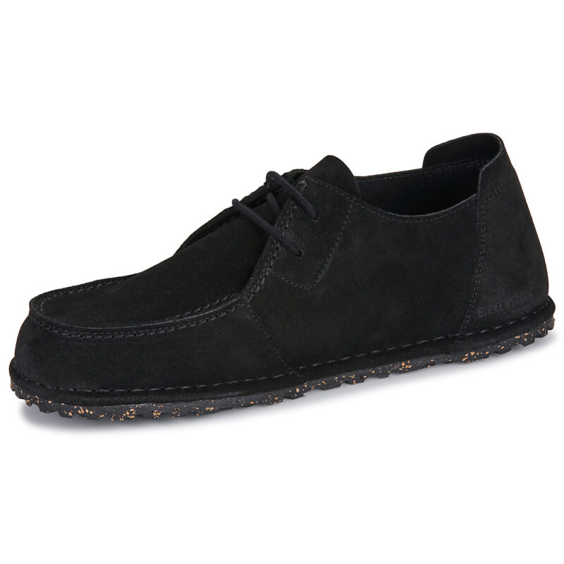 BIRKENSTOCK Utti Lace Suede / Black / Regular Nero Derby Uomo - 4