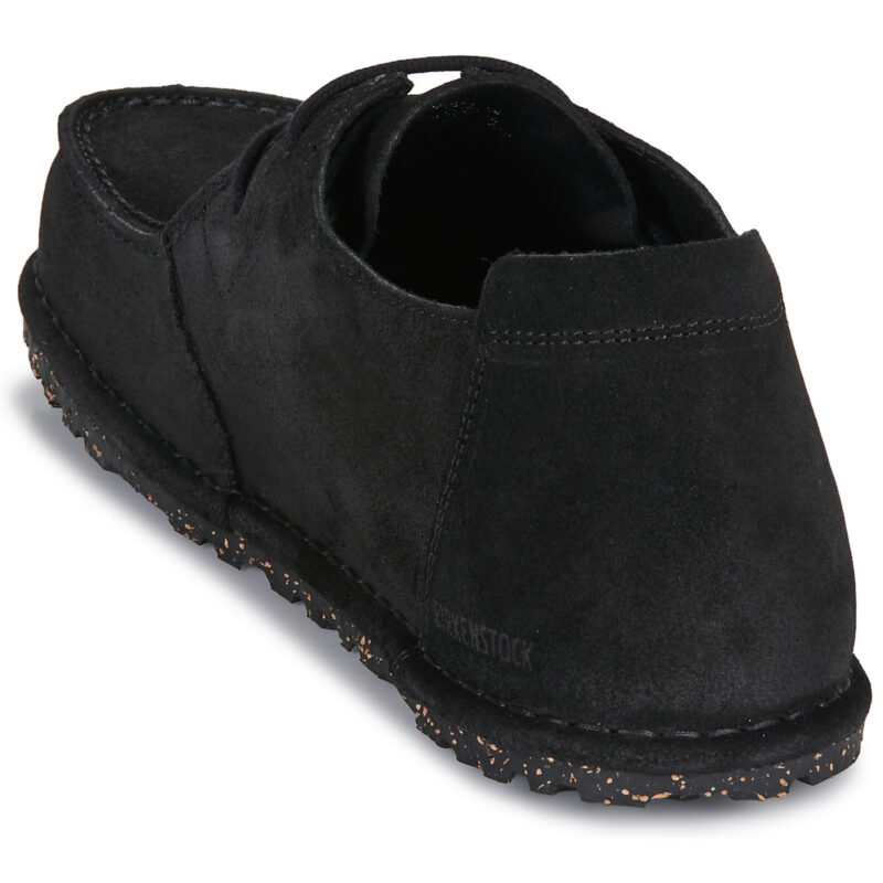 BIRKENSTOCK Utti Lace Suede / Black / Regular Nero Derby Uomo - 5