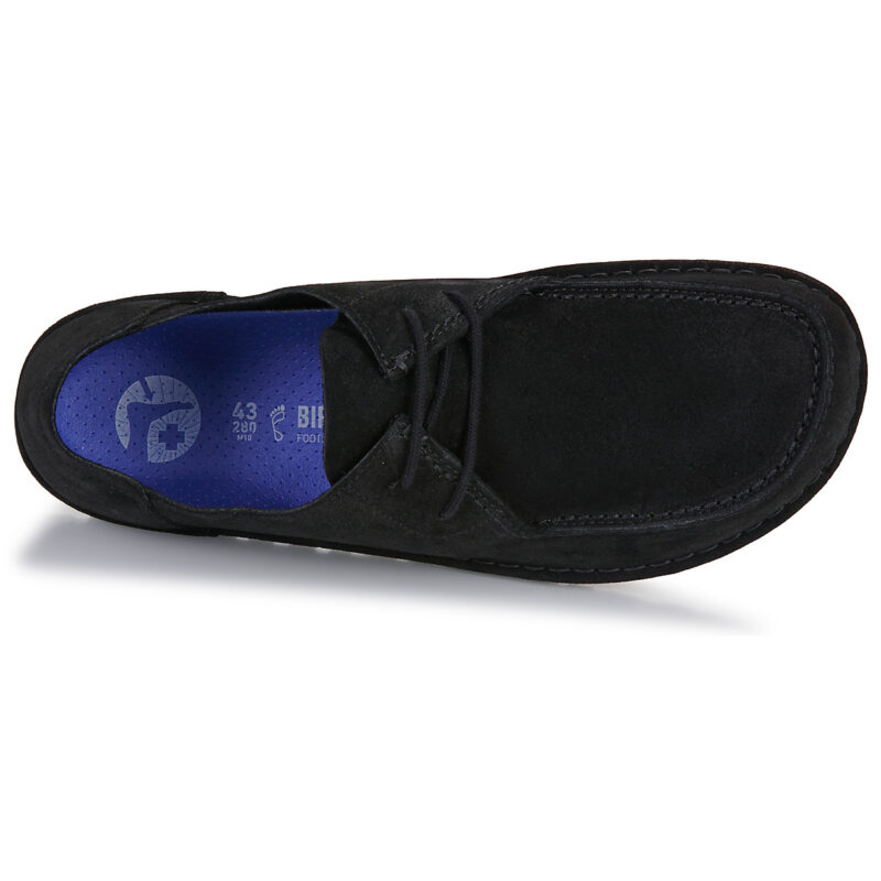 BIRKENSTOCK Utti Lace Suede / Black / Regular Nero Derby Uomo - 6