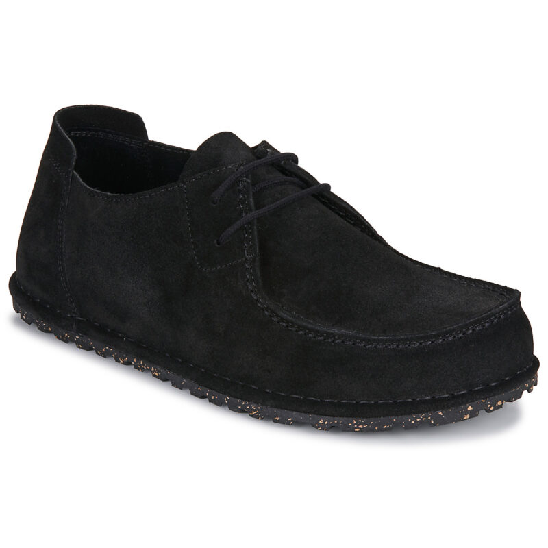 BIRKENSTOCK Utti Lace Suede / Black / Regular Nero Derby Uomo - 1