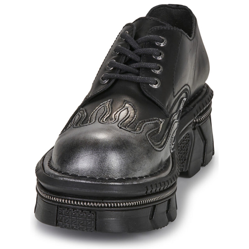 New Rock  M-1553-S1  Nero -  Derby Uomo - 3