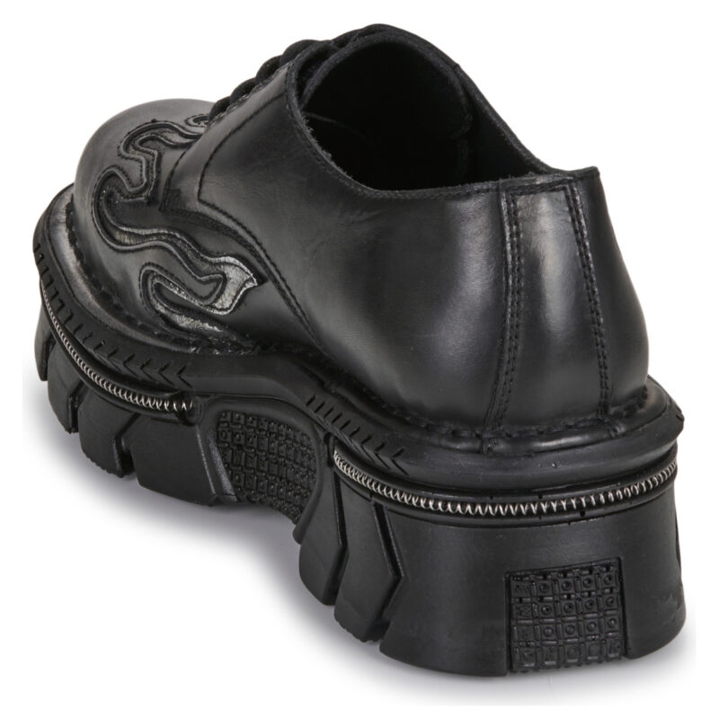 New Rock  M-1553-S1  Nero -  Derby Uomo - 5