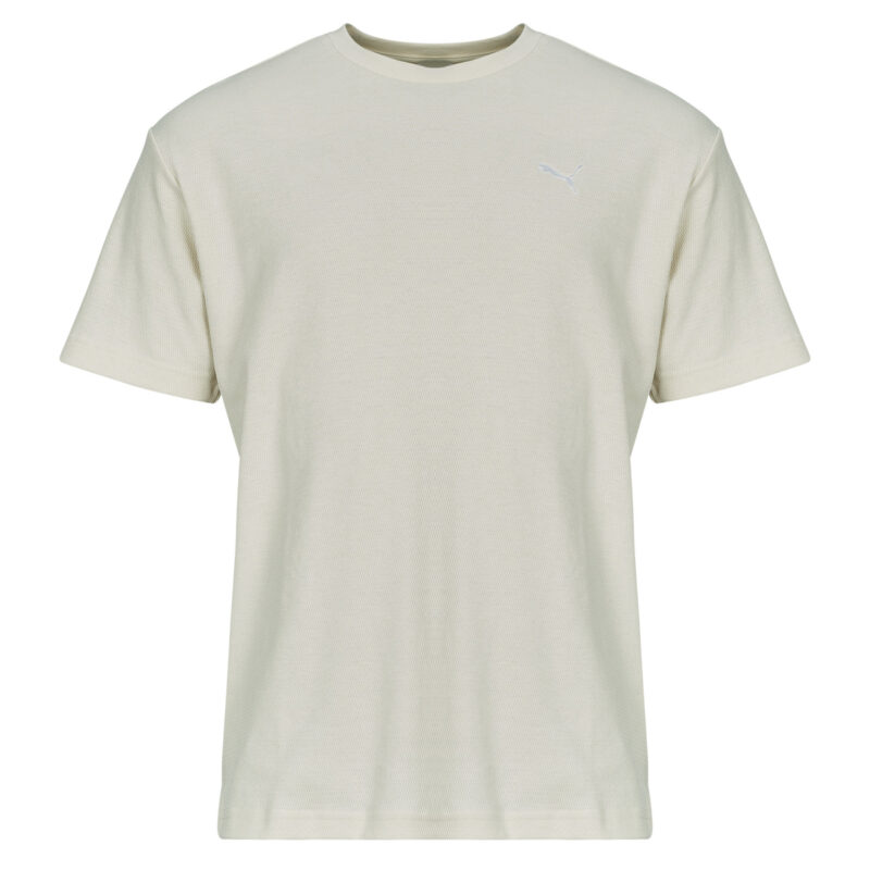 T-shirt Puma ESS ELEVATED Relaxed Tee Beige T-shirt maniche corte Uomo - 1