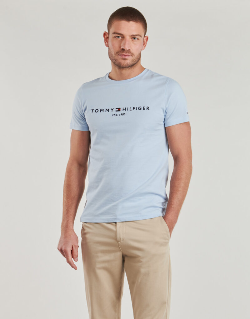T-shirt Tommy Hilfiger TOMMY LOGO TEE Blu T-shirt maniche corte Uomo - 2