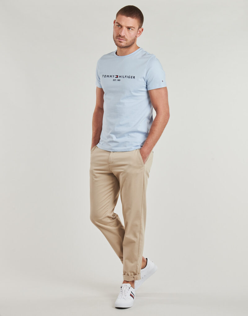 T-shirt Tommy Hilfiger TOMMY LOGO TEE Blu T-shirt maniche corte Uomo - 3