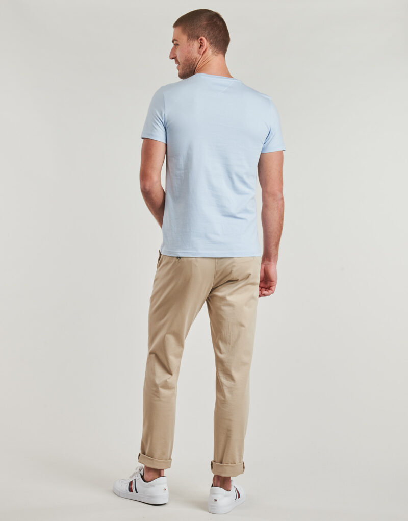 T-shirt Tommy Hilfiger TOMMY LOGO TEE Blu T-shirt maniche corte Uomo - 4