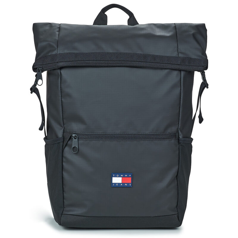 Uomo Tommy Jeans TJM DAILY TECH ROLL TOP BACKPACK Nero Zaino Uomo - 1