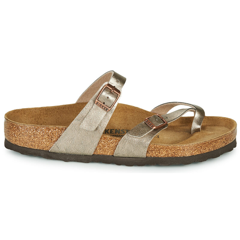 BIRKENSTOCK Mayari Birko-flor / Taupe / Regular Brown Women's Slipper - 2