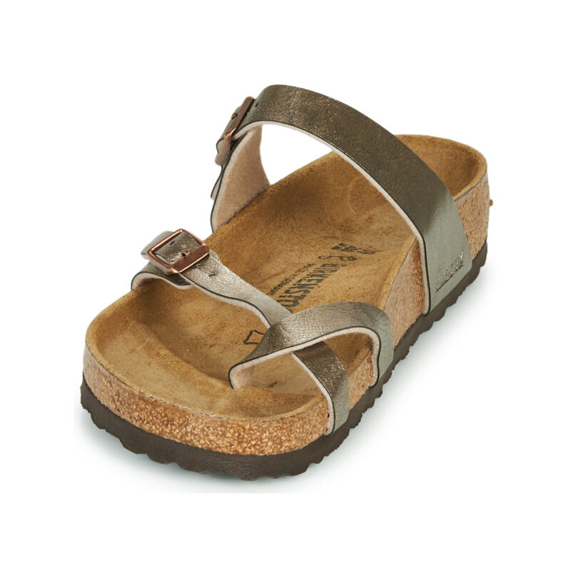 BIRKENSTOCK Mayari Birko-flor / Taupe / Regular Brown Women's Slipper - 3