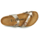 BIRKENSTOCK Mayari Birko-flor / Taupe / Regular Brown Women's Slipper - 6