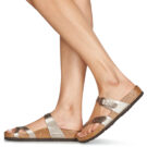 BIRKENSTOCK Mayari Birko-flor / Taupe / Regular Brown Women's Slipper - 8