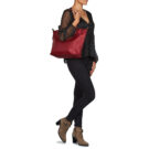 Hexagona POP Rosso Borse Shopping Donna - 6