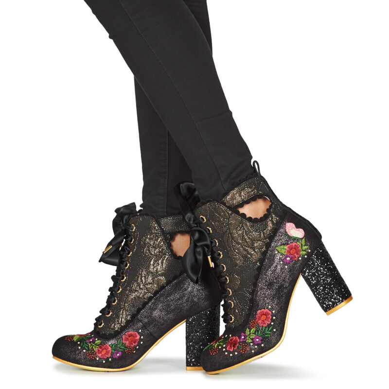 Irregular Choice GARDEN WALK Nero Stivaletti Donna - 8