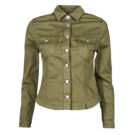 Jeansjacke Le Temps des Cerises LILLY Kaki Giacche in jeans Donna - 1