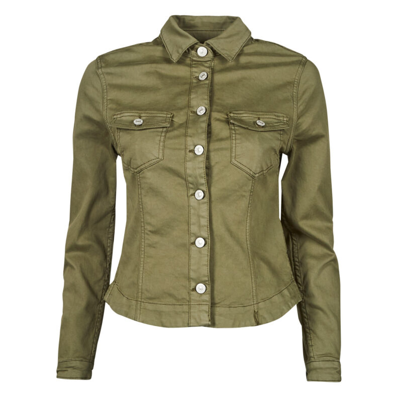 Jeansjacke Le Temps des Cerises LILLY Kaki Giacche in jeans Donna - 1