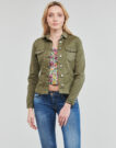 Jeansjacke Le Temps des Cerises LILLY Kaki Giacche in jeans Donna - 2