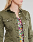 Jeansjacke Le Temps des Cerises LILLY Kaki Giacche in jeans Donna - 5