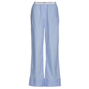 Pantaloni pigiami  Tommy Hilfiger  STRIPE POPLIN PANTS (EXT.SIZES)  Blu -  Pantaloni pigiami Abbigliamento Donna