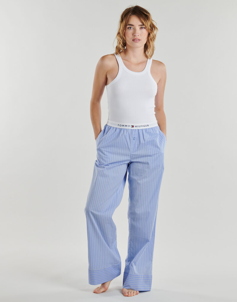 Pantaloni pigiami Tommy Hilfiger STRIPE POPLIN PANTS (EXT.SIZES) Blu Pantaloni pigiami Donna - 2