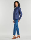 Hemd JDY JDYLOVE L/S EMBR SHIRT Blaue Damenblusen - 3