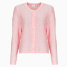 Gilet/cardigan rose &agrave; col rond Vila VILORY pour femme - Taille 1