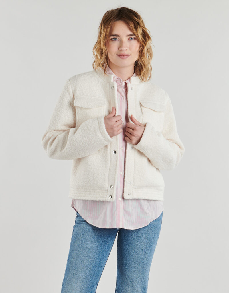 Veste Vero Moda VMJOSSY LS BOUCLE beige pour femme - Taille 2