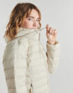 Daunenjacke Only ONLTAHIA LW QUILTED HOOD Beige Daunenjacken Frau - 5