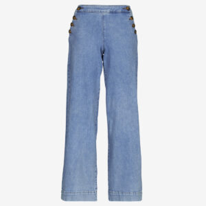 Jeans Flare  Only  ONLMADISON HW BUTTON WIDE  Blu -  Jeans Flare Donna
