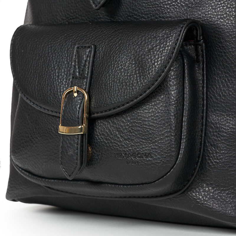 Donna Hexagona TOSCANE BACKPACK Nero Zaino Donna - 4