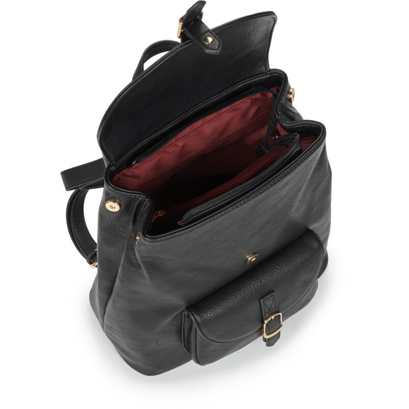 Donna Hexagona TOSCANE BACKPACK Nero Zaino Donna - 5