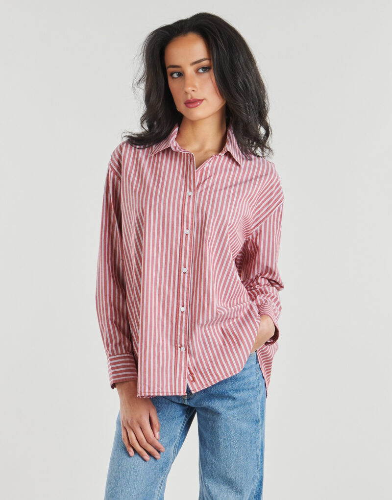 Camicia Pepe jeans LENOIR SHIRT Rosso Camicie Donna - 2