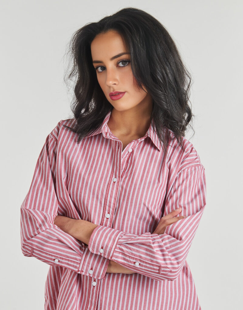 Camicia Pepe jeans LENOIR SHIRT Rosso Camicie Donna - 5