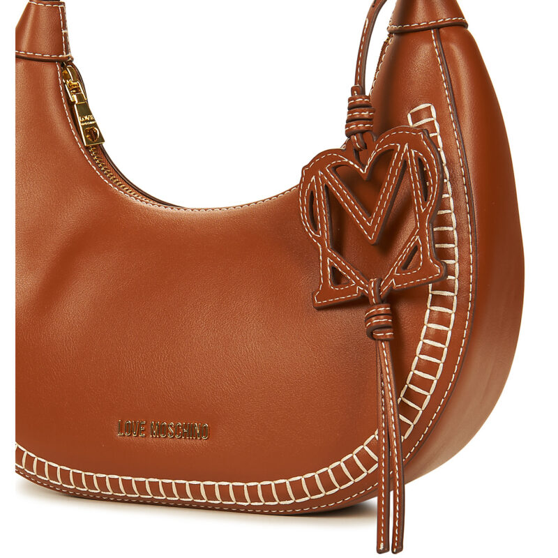 Love Moschino LADDER STITCH-JC4095PP1O Marrone Borse a spalla Donna - 4