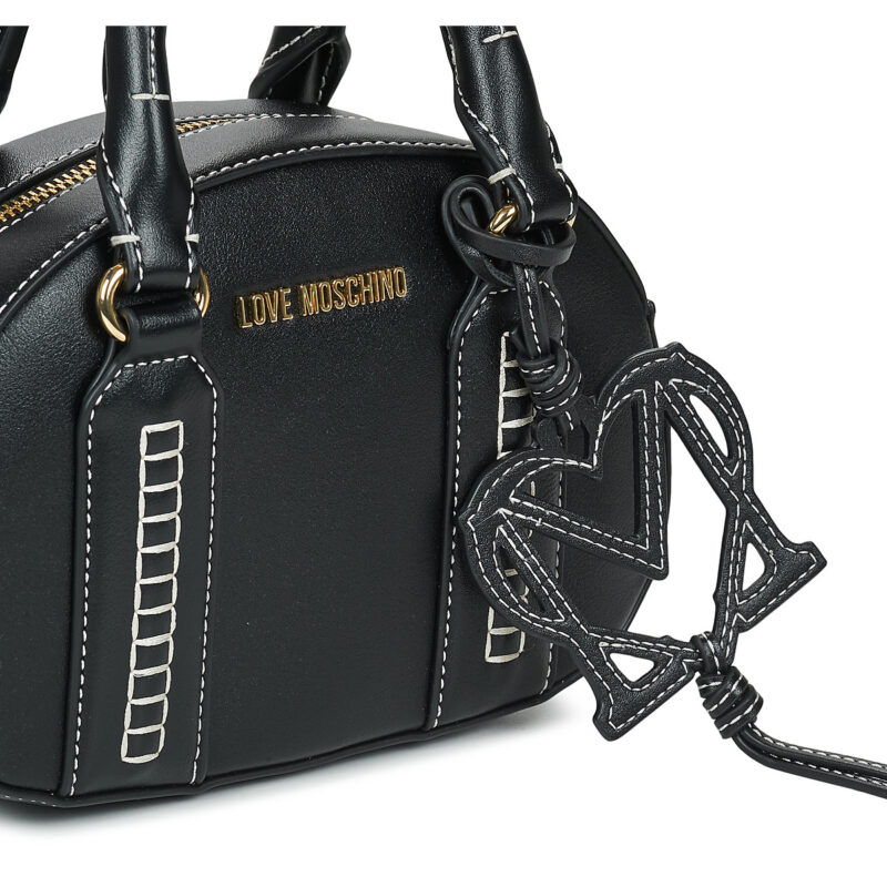 Love Moschino LADDER STITCH-JC4091PP1O Nero Borsa a tracolla Donna - 4