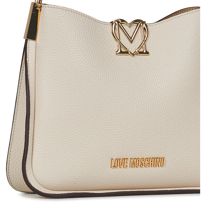 Love Moschino SOFT SCULPT-JC4127PP1O Beige Borsa a tracolla Donna - 4
