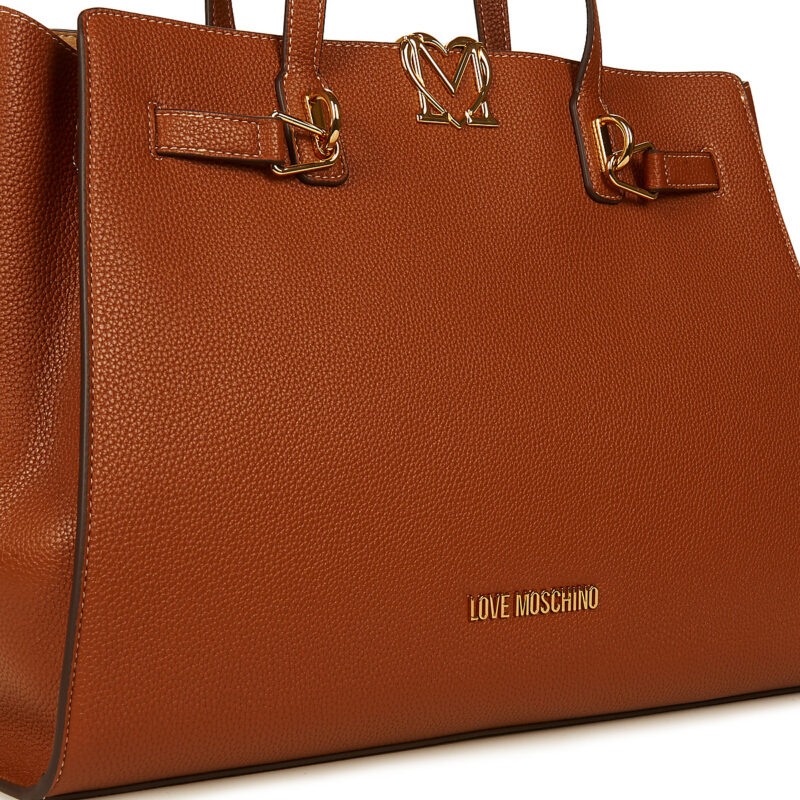 Love Moschino SOFT SCULPT-JC4124PP1O Marrone Borse Shopping Donna - 4