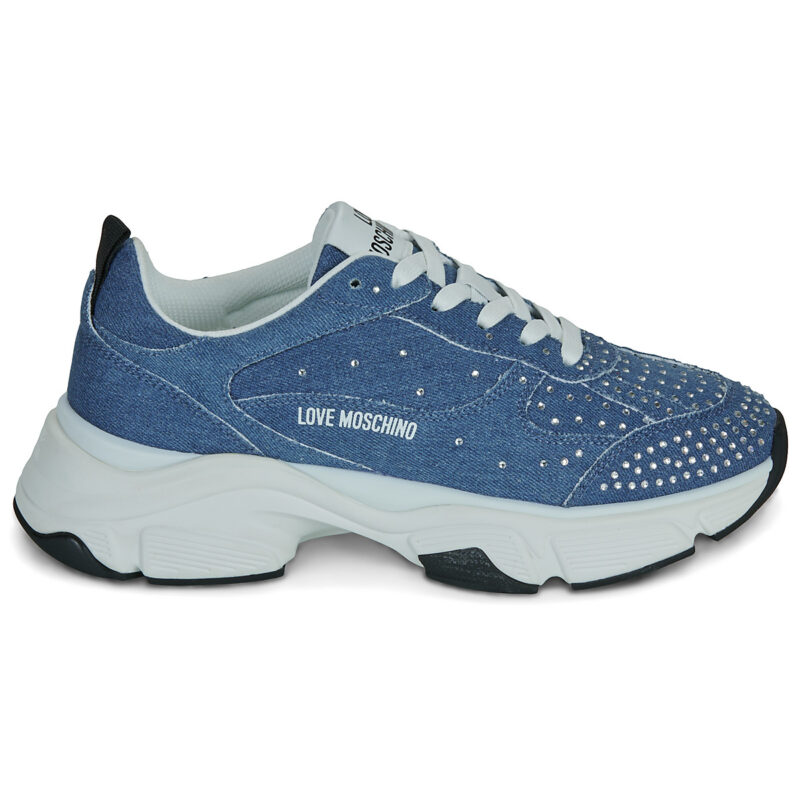 Love Moschino STARDUST-JA15406G1O Blue Low sneakers for women - 2