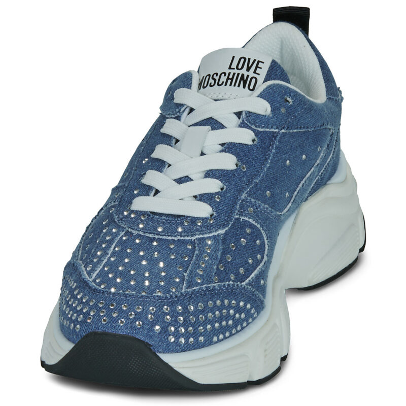 Love Moschino STARDUST-JA15406G1O Blue Low sneakers for women - 3